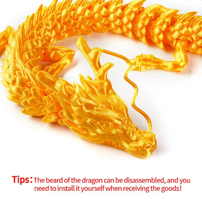 Luminous 3D Printed Flexible Dragon