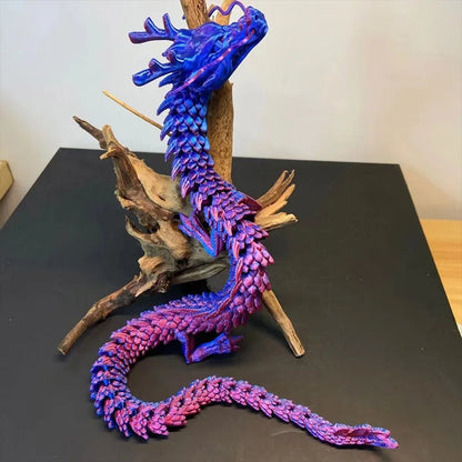 Luminous 3D Printed Flexible Dragon