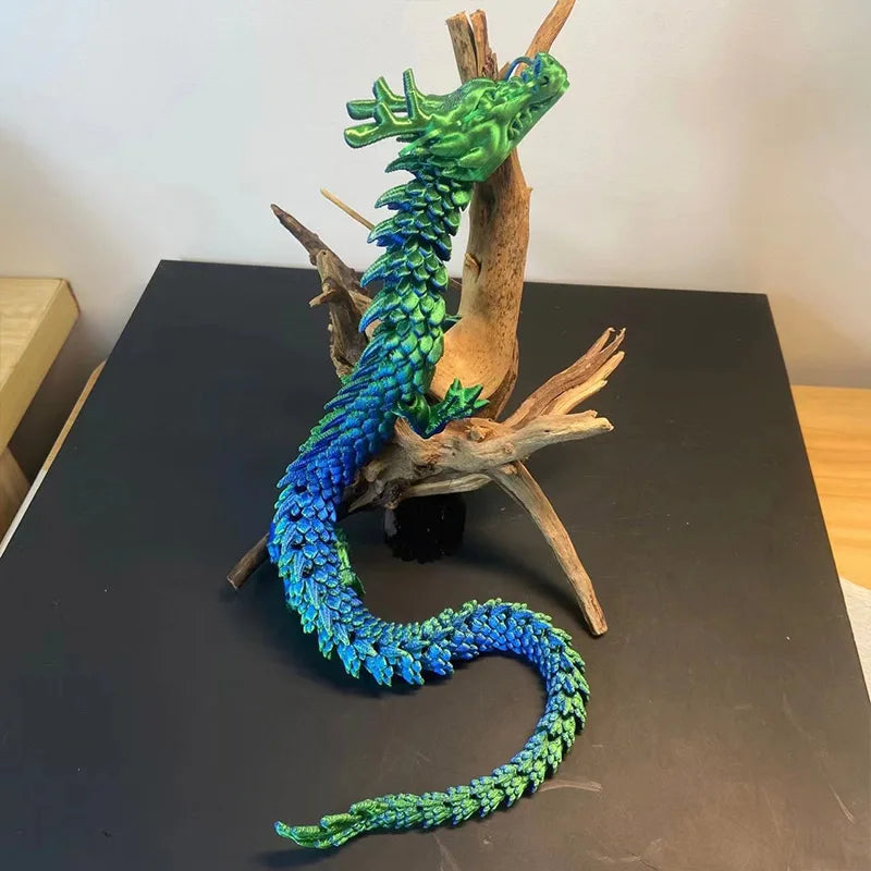 Luminous 3D Printed Flexible Dragon