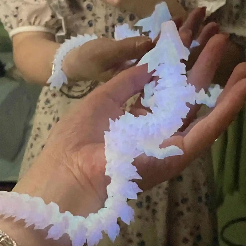 Luminous 3D Printed Flexible Dragon