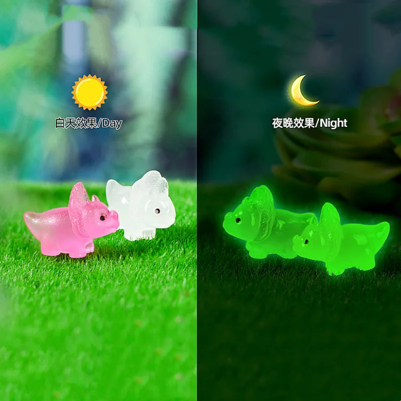 Luminous Dinosaur Mini Figurines Set