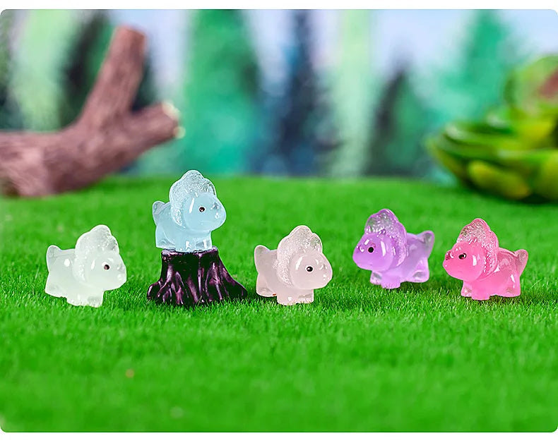 Luminous Dinosaur Mini Figurines Set