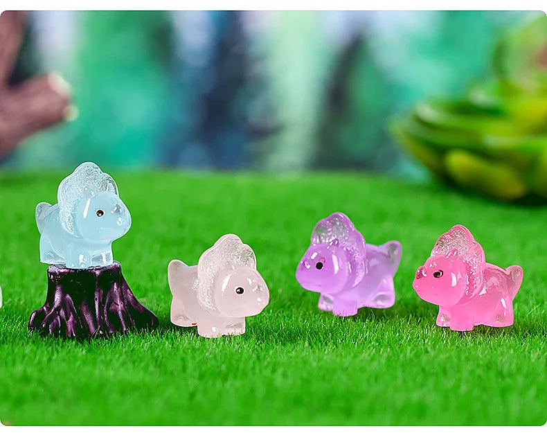 Luminous Dinosaur Mini Figurines Set