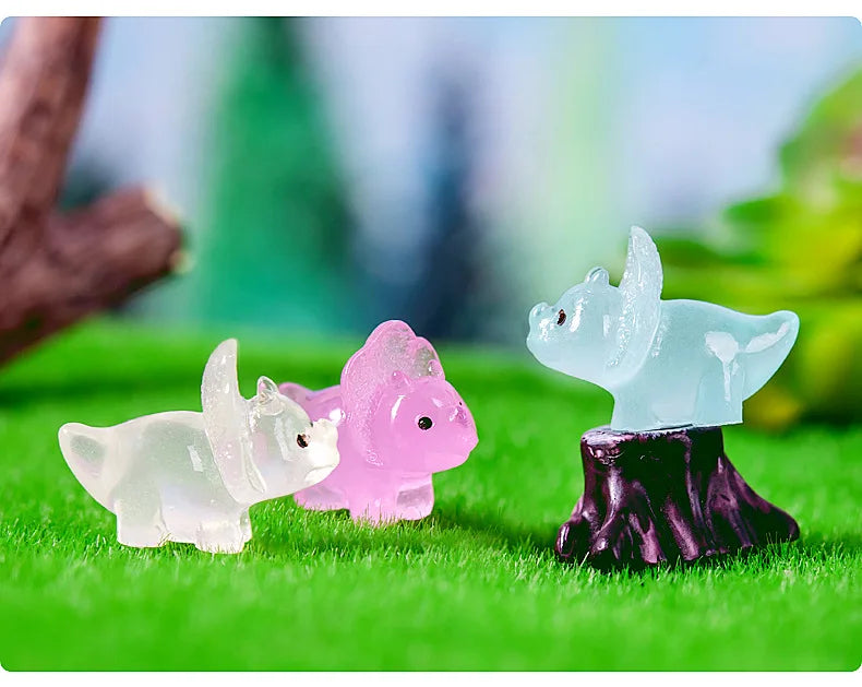 Luminous Dinosaur Mini Figurines Set