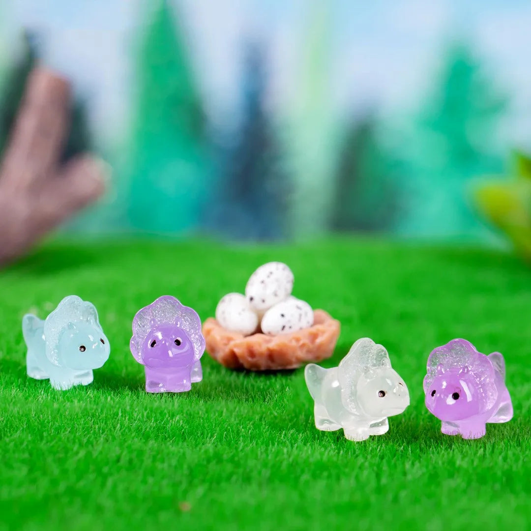 Luminous Dinosaur Mini Figurines Set