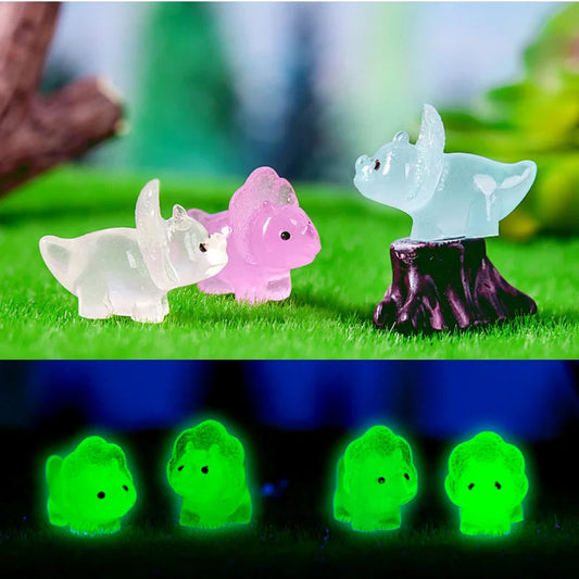 Luminous Dinosaur Mini Figurines Set