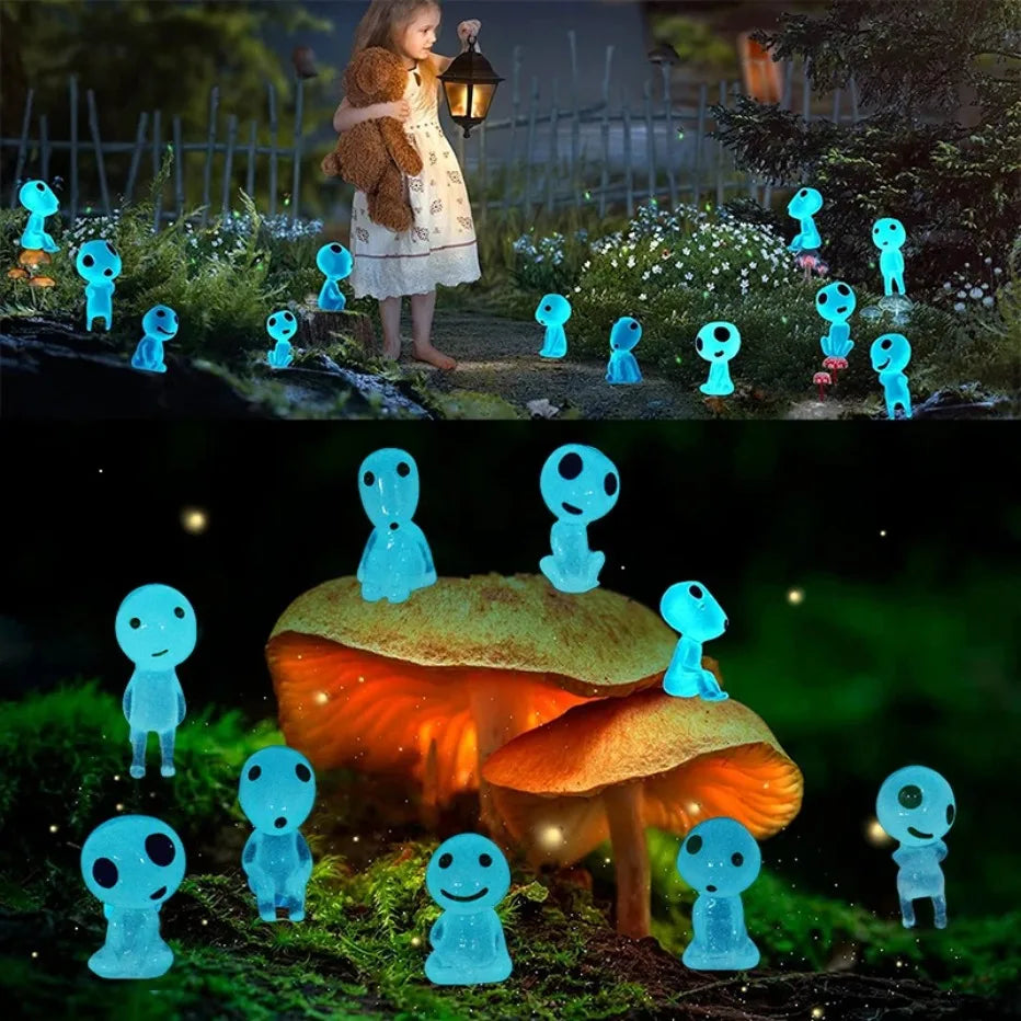 Luminous Mini Elf Figures for Gardens