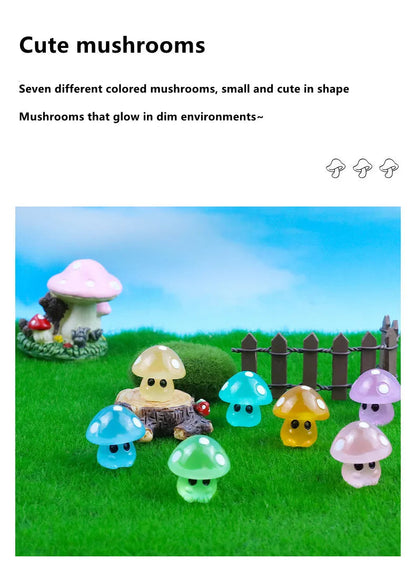 Luminous Mini Mushroom Garden Decor