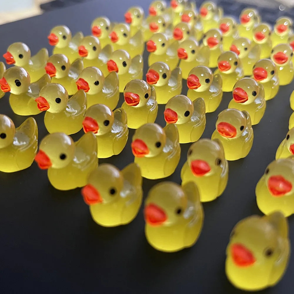 Luminous Mini Yellow Duck Ornaments