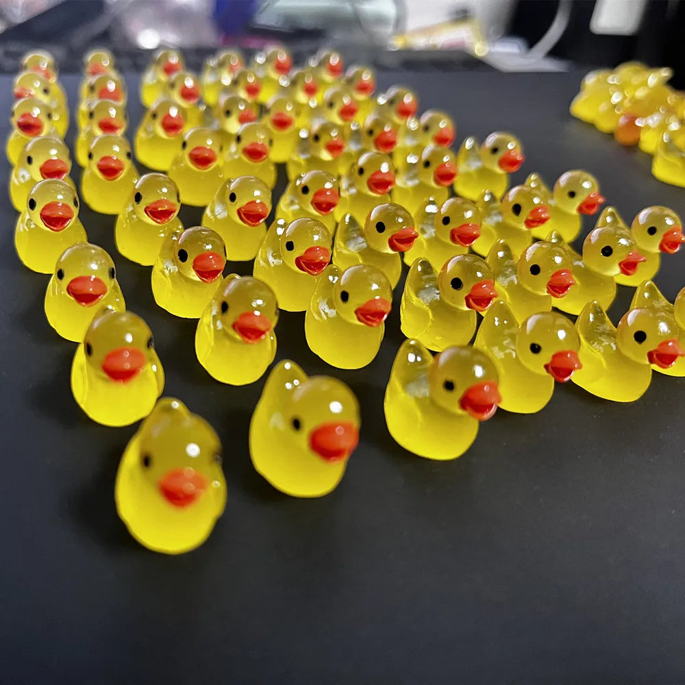 Luminous Mini Yellow Duck Ornaments