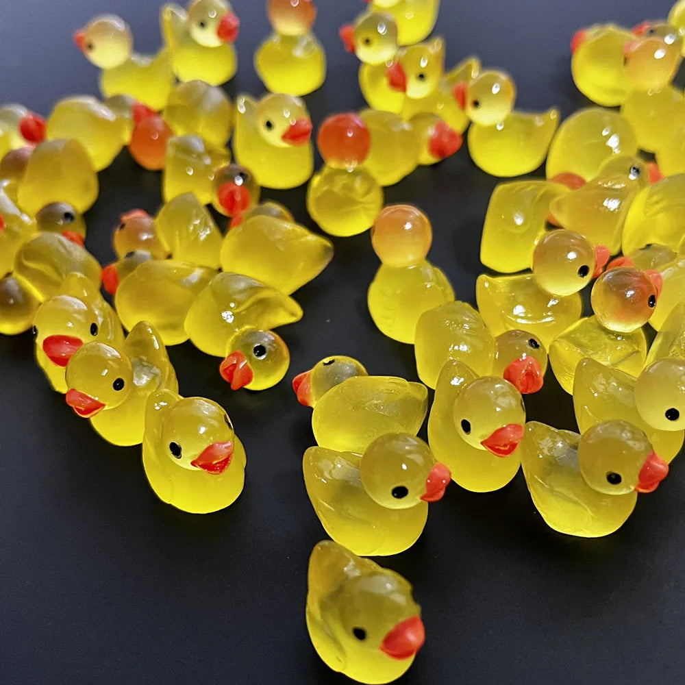 Luminous Mini Yellow Duck Ornaments