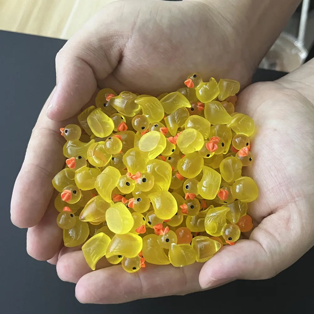 Luminous Mini Yellow Duck Ornaments