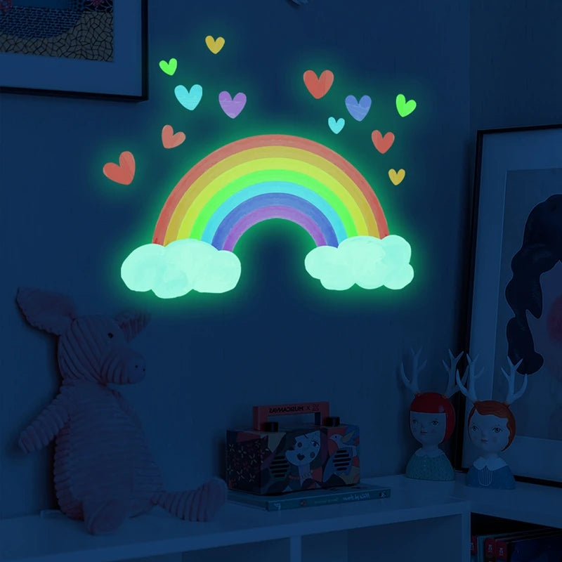 Luminous Rainbow Wall Stickers for Kids