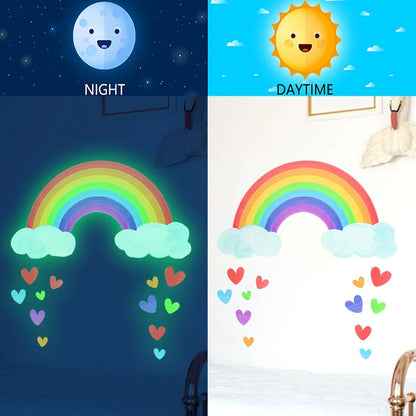 Luminous Rainbow Wall Stickers for Kids