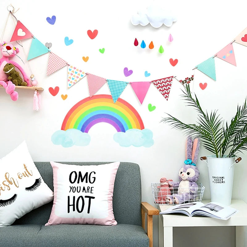 Luminous Rainbow Wall Stickers for Kids