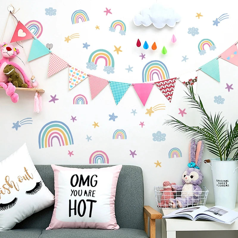 Luminous Rainbow Wall Stickers for Kids