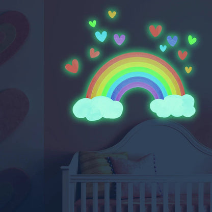 Luminous Rainbow Wall Stickers for Kids