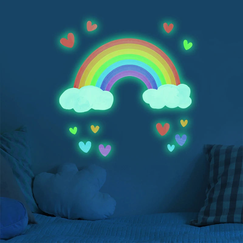 Luminous Rainbow Wall Stickers for Kids