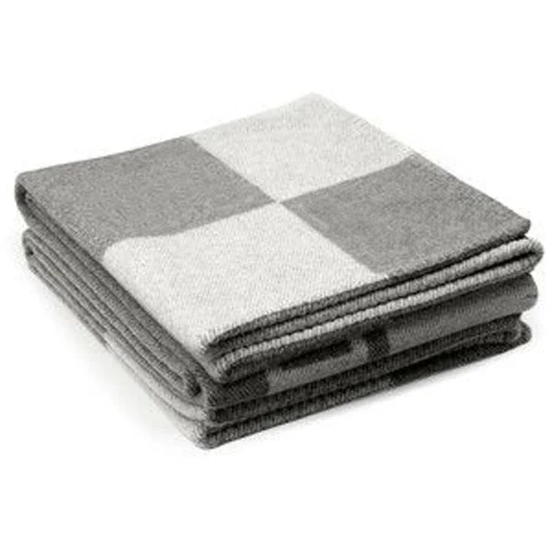 Luxurious Cashmere Plaid Blanket 135x180cm