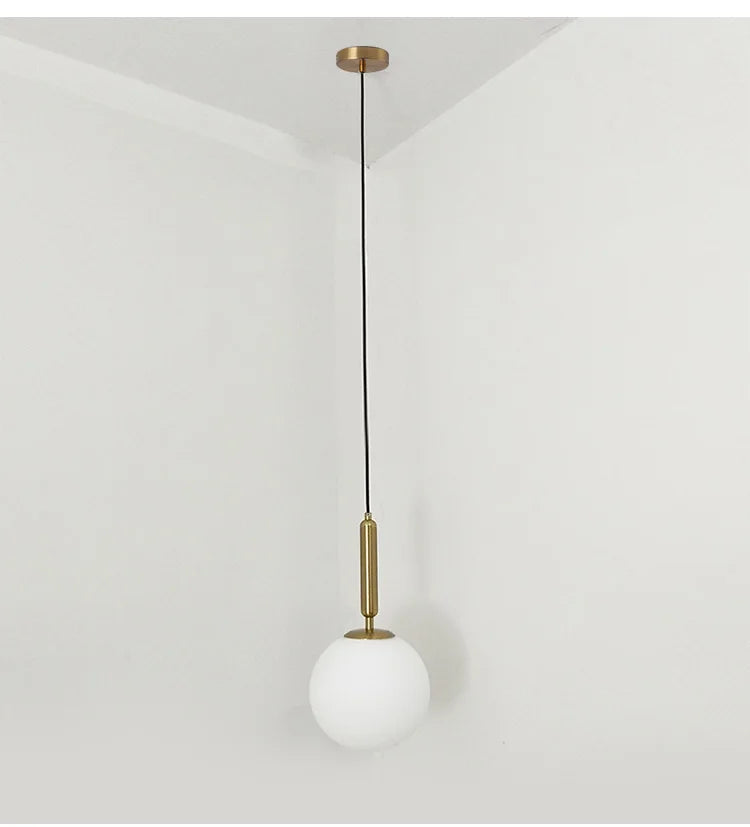 Luxurious Gold Glass Pendant Lamp