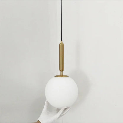 Luxurious Gold Glass Pendant Lamp