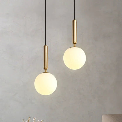 Luxurious Gold Glass Pendant Lamp