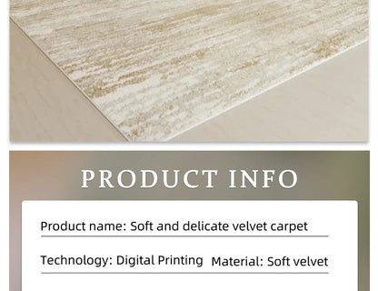 Luxurious Gradient Polyester Carpet Rug