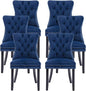 Luxurious Leather Dining Chairs Set