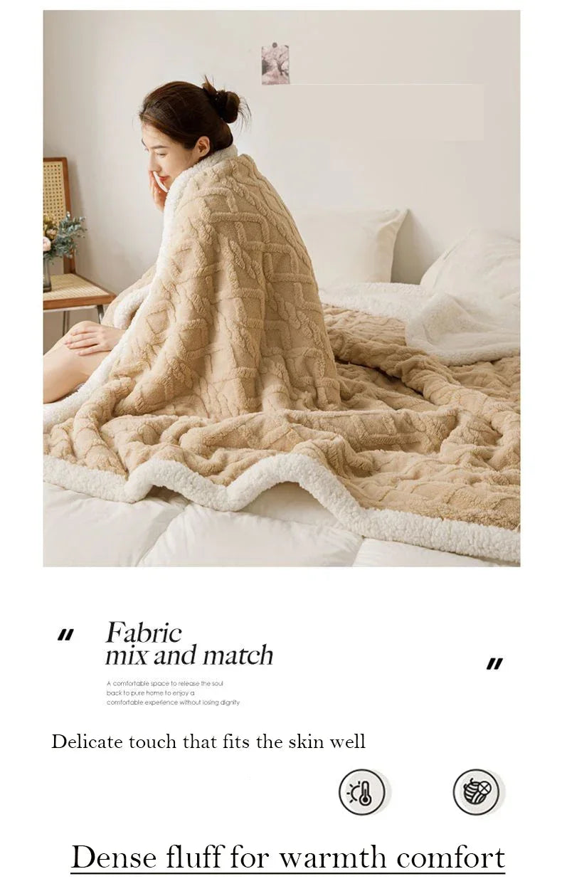 Luxury Coral Fleece Plush Blanket