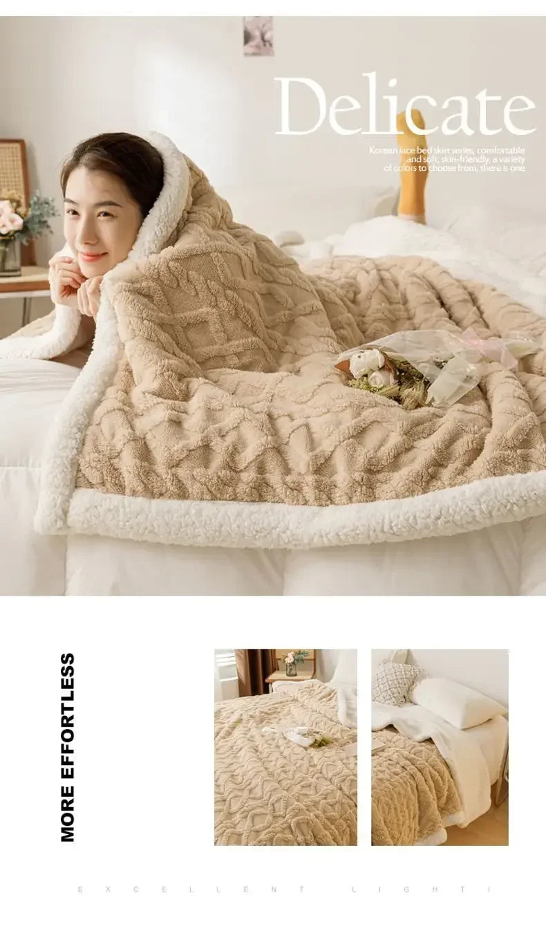 Luxury Coral Fleece Plush Blanket