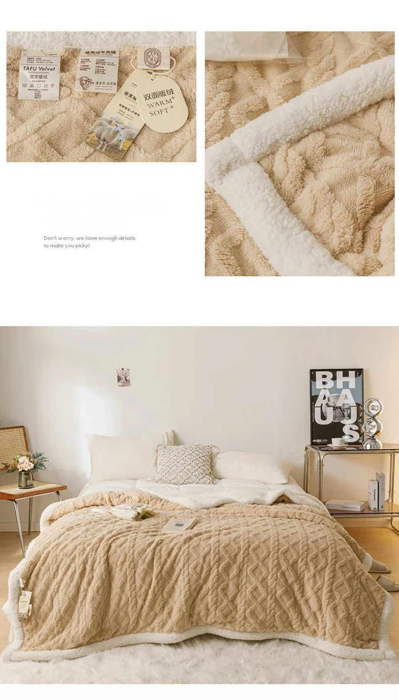 Luxury Coral Fleece Plush Blanket