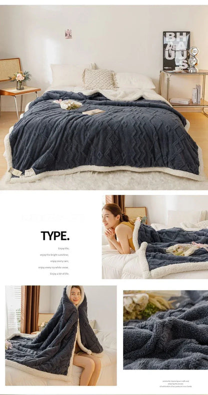 Luxury Coral Fleece Plush Blanket