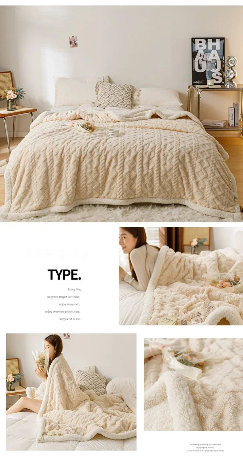 Luxury Coral Fleece Plush Blanket