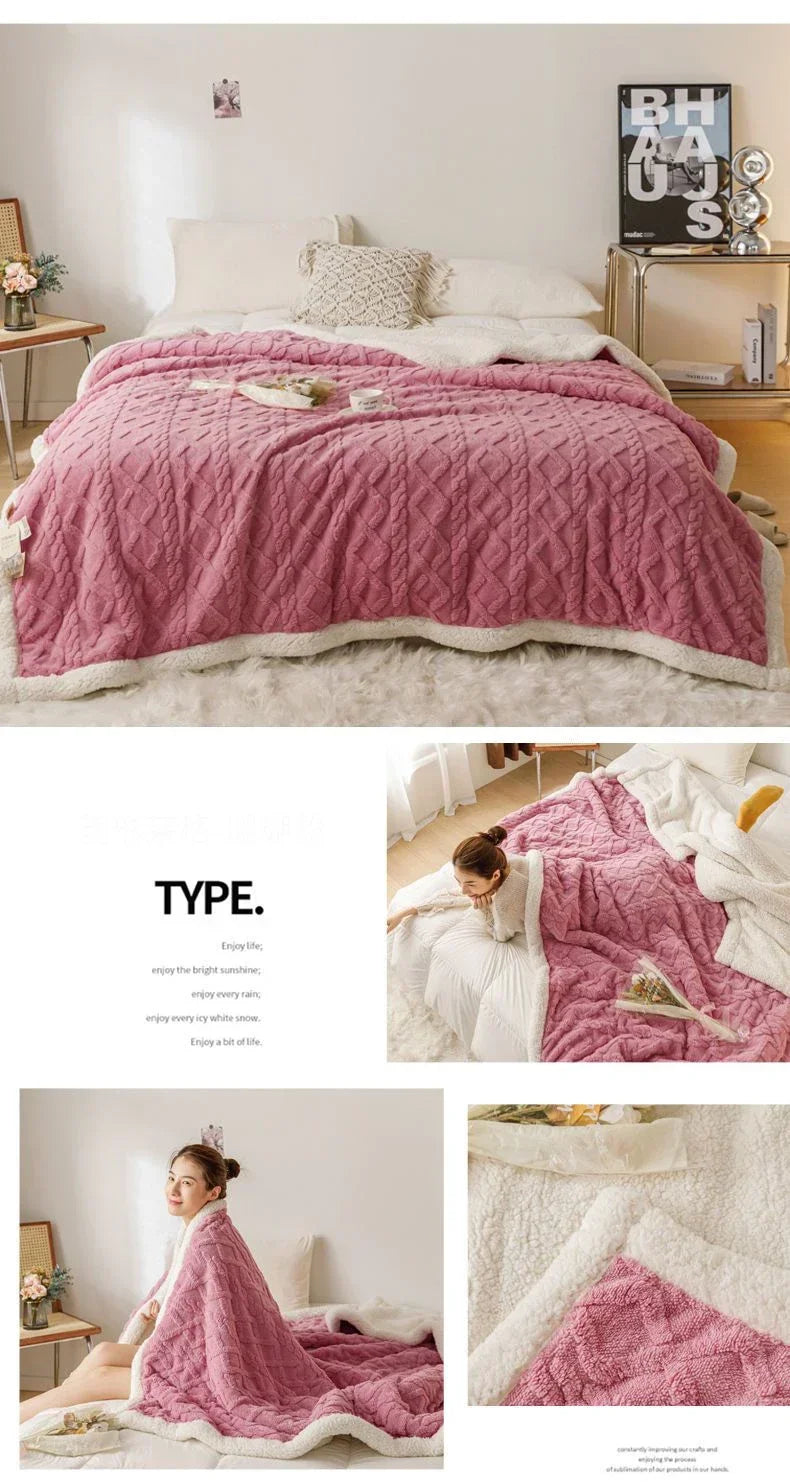 Luxury Coral Fleece Plush Blanket