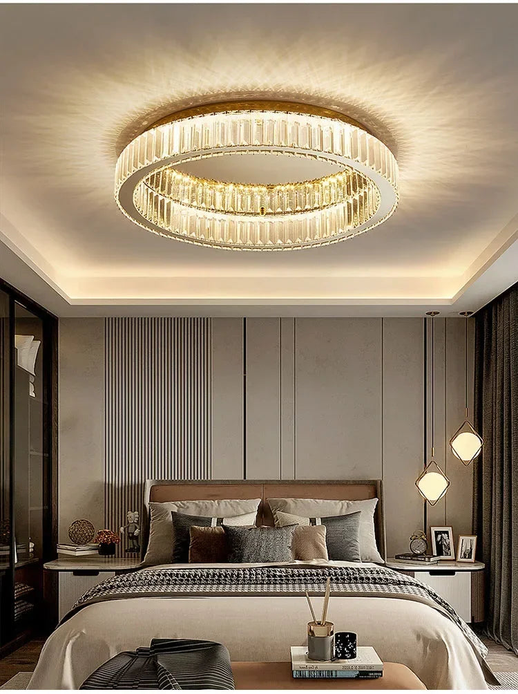 Luxury Crystal Ceiling Lamp, Dimmable