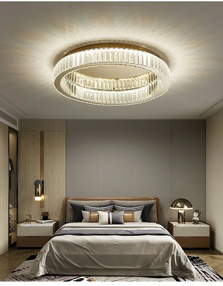 Luxury Crystal Ceiling Lamp, Dimmable