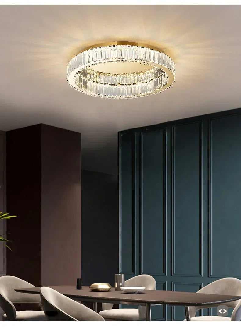 Luxury Crystal Ceiling Lamp, Dimmable