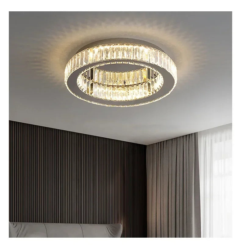 Luxury Crystal Ceiling Lamp, Dimmable