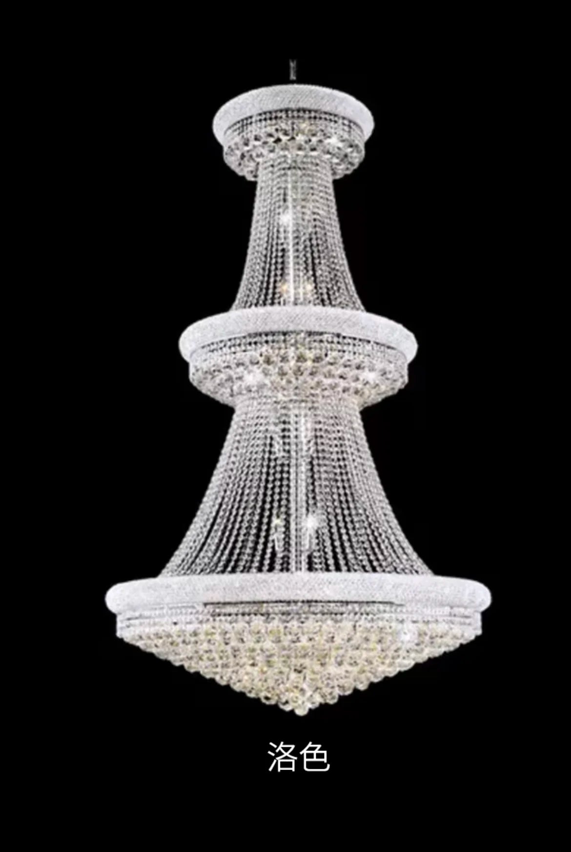 Luxury Crystal Chandelier for High Ceilings