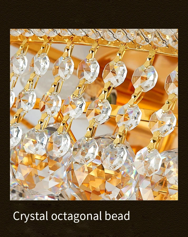 Luxury Crystal Chandelier for High Ceilings