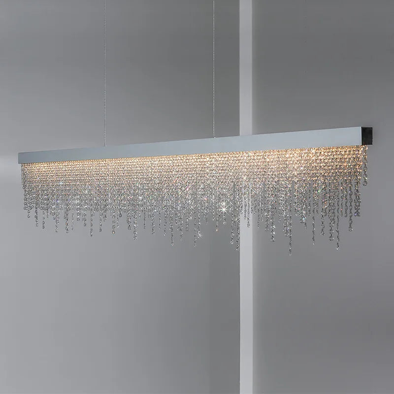 Luxury Crystal LED Chandelier - Gold/Black