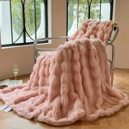 Luxury Faux Fur Throw Blanket