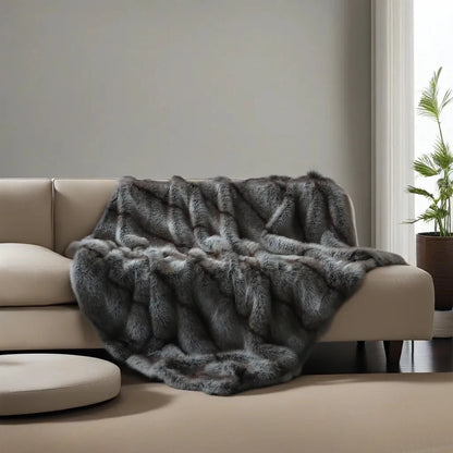 Luxury Faux Fur Throw Blanket