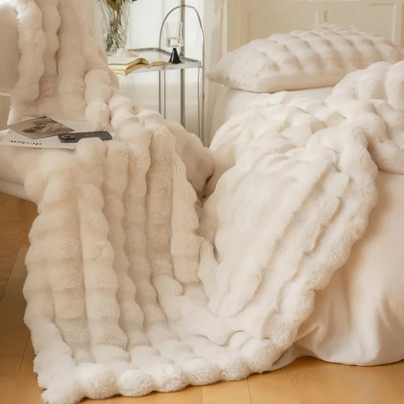 Luxury Faux Fur Throw Blanket