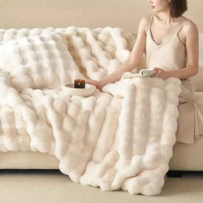 Luxury Faux Fur Throw Blanket