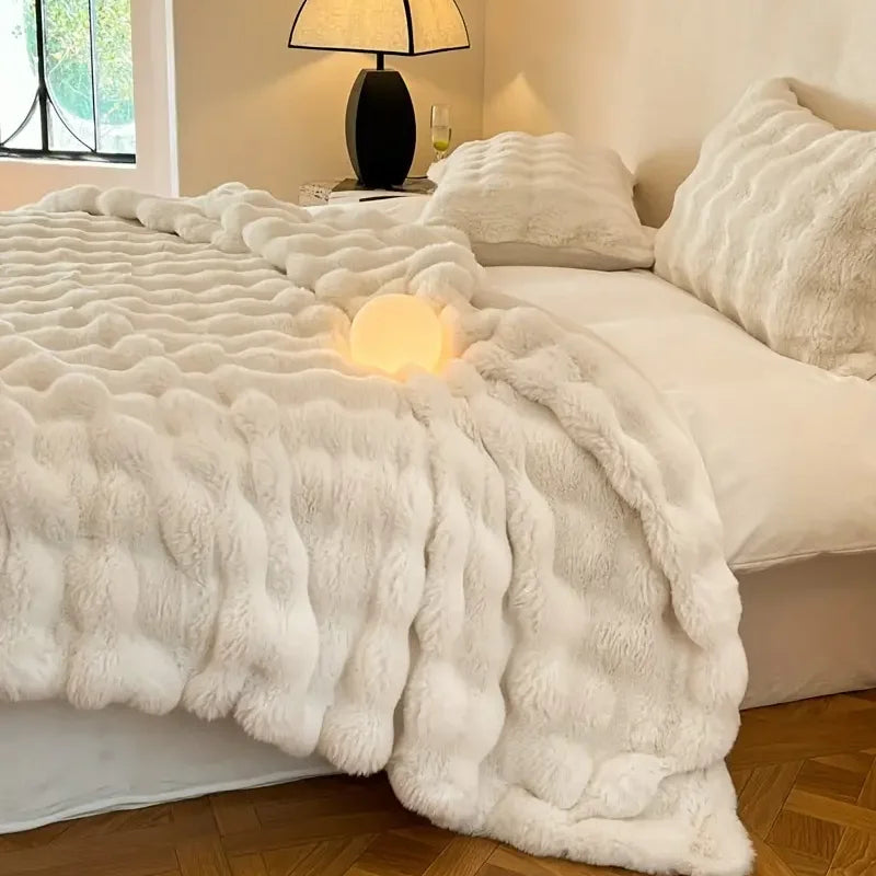 Luxury Faux Fur Throw Blanket