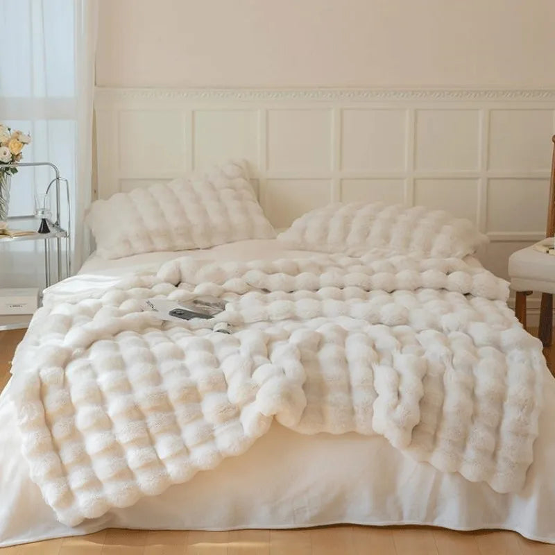 Luxury Faux Fur Throw Blanket