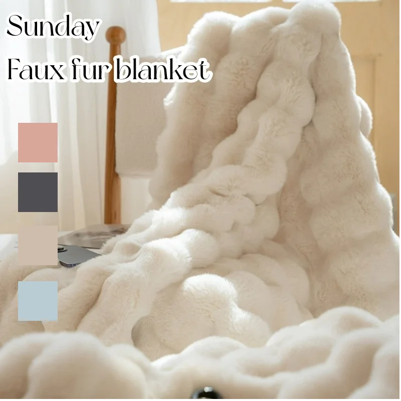 Luxury Faux Fur Throw Blanket