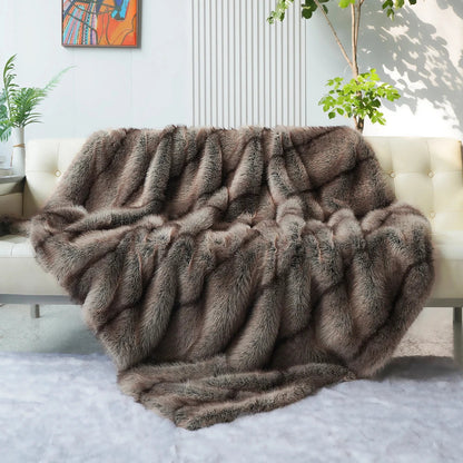 Luxury Faux Fur Throw Blanket