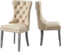 Luxury Grey Velvet Dining Chairs Set